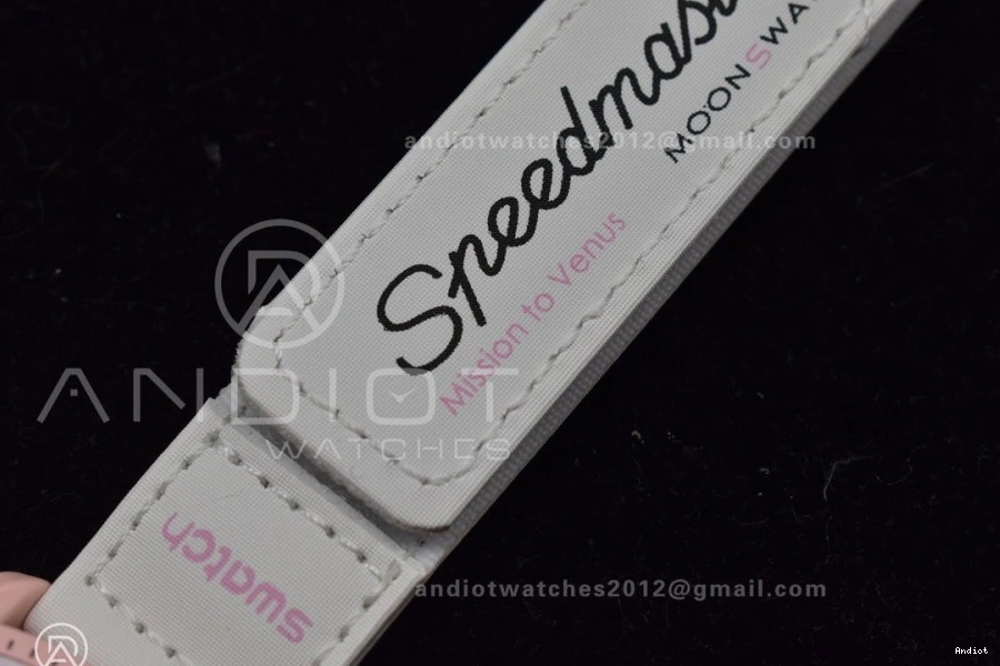 Strap Venus x Bioceramic Moonwatch Nylon Omega on Quartz Swatch to Mission 0407